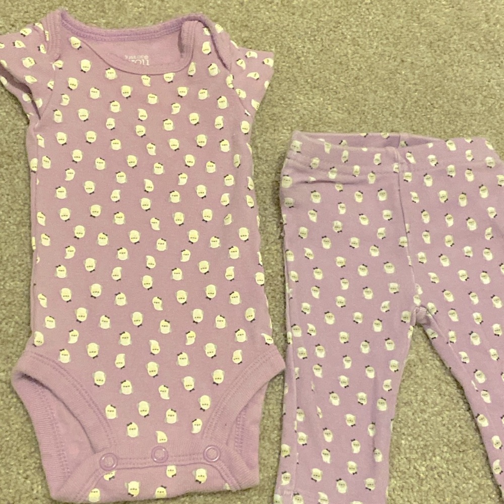 Matching NB short sleeved onesie and pants